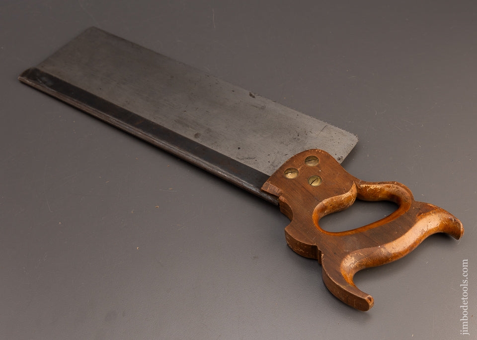 Near Mint Early DISSTON 14 Inch Back Saw - 113503