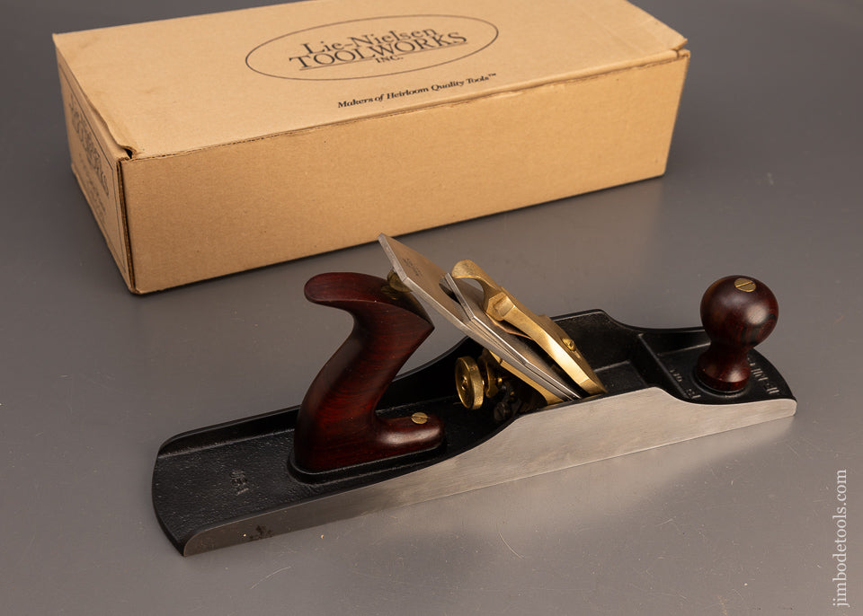 LIE NIELSEN No. 5 1/2 JUMBO Jack Plane Near Mint in Box Out of Stock @ Lie Nielsen Rosewood Handles - 113635