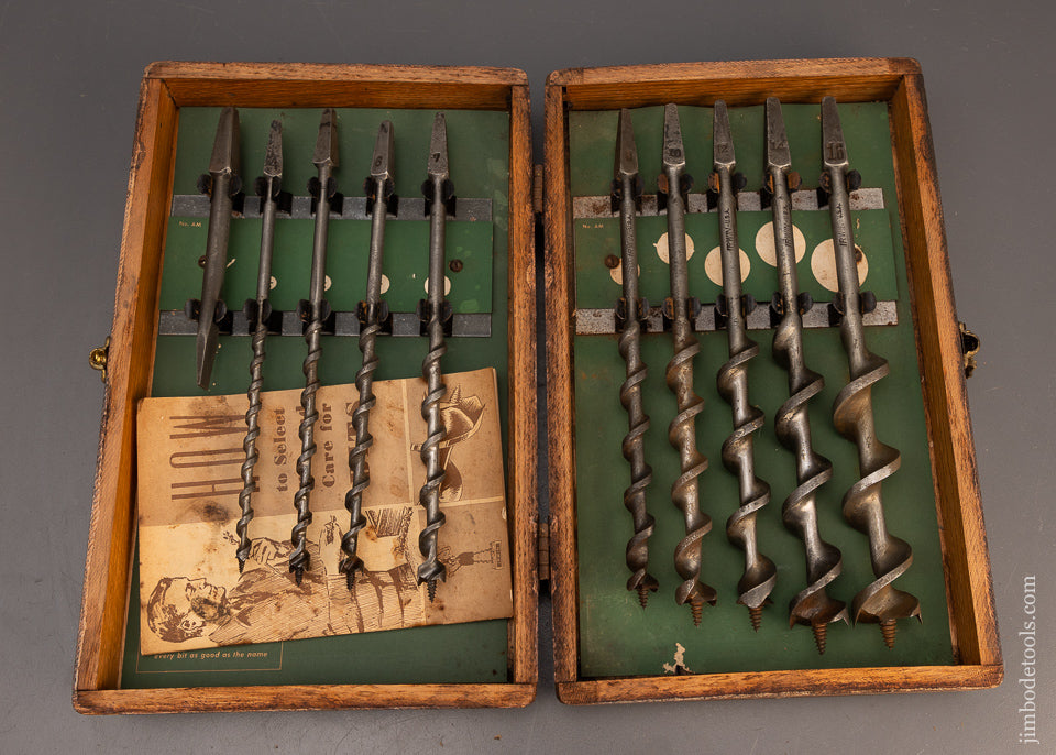 Complete Set of IRWIN Auger Bits in Original Box - 113638