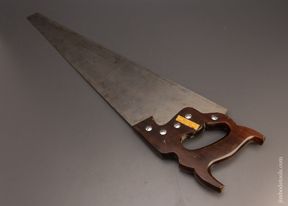 Near Mint Rosewood Handled DISSTON No. D-15 Hand Saw - 113661