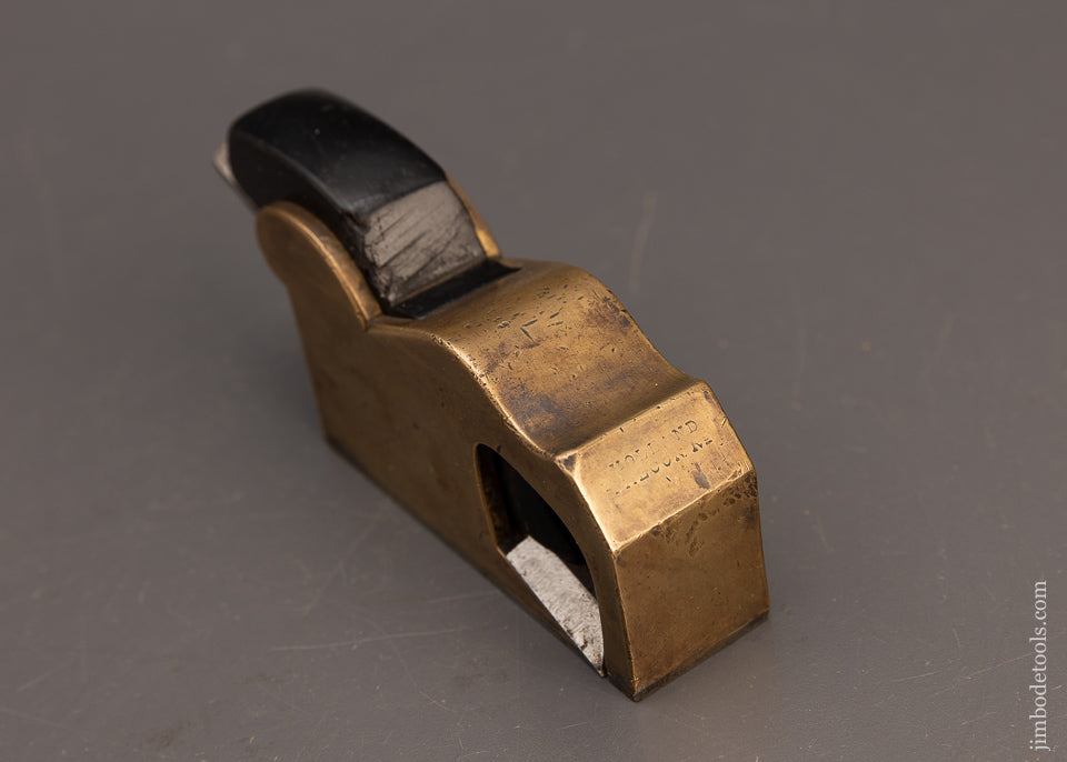 HOLLAND LONDON Gunmetal & Ebony Infill Bull Nose Shoulder Plane - 113821