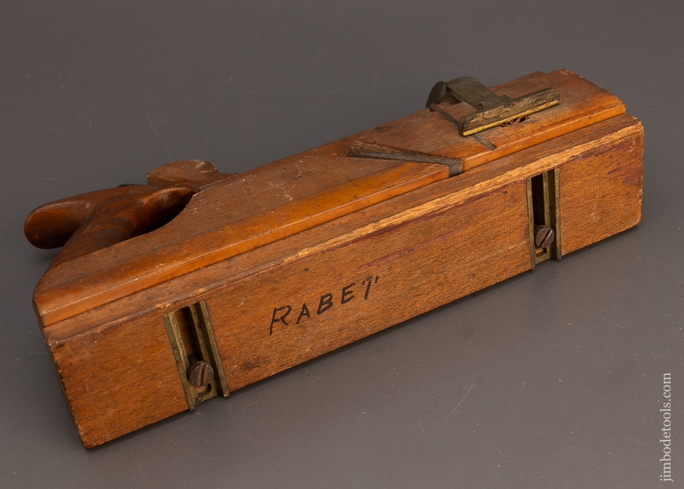 Rare 4 STAR **** Maker Handled Moving Filletster Plane by BARKER & BALDWIN Auburn, N.Y. - 113959