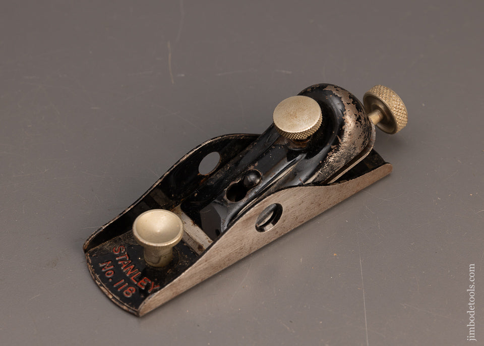 Extra Fine Premium STANLEY No. 118 Steel Low Angle Block Plane - 114004