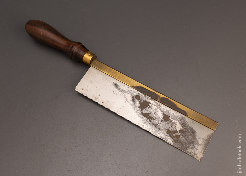 Rosewood Handled CROWN Brass Back Dovetail Saw - 114009