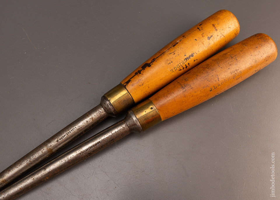 Fat Pair of Boxwood Handled Draw Bore Pins by MARPLES - 114014