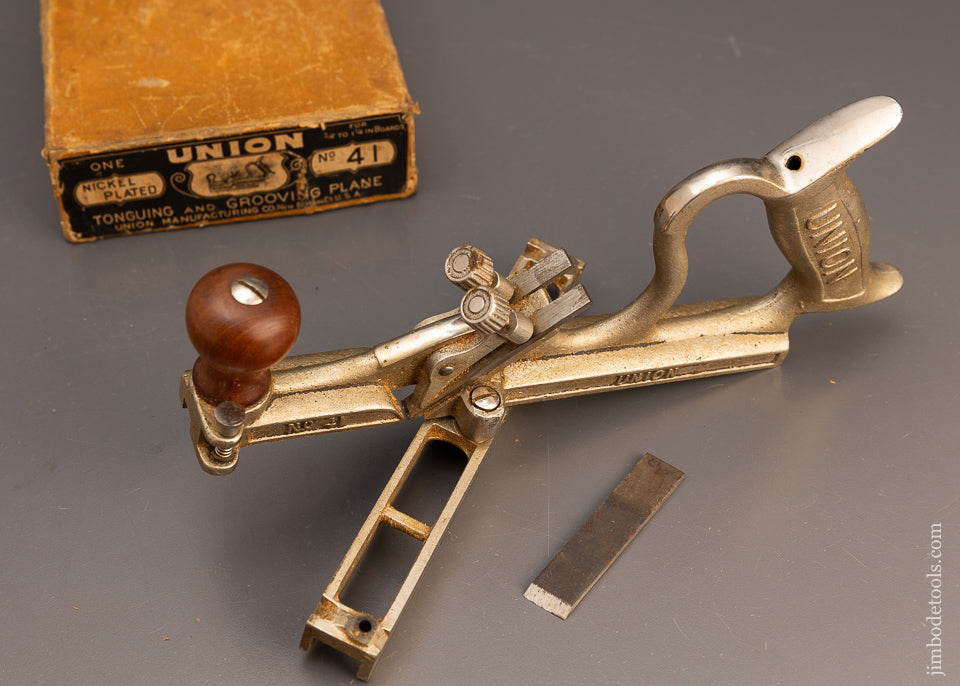 UNION No. 41 Tongue & Groove Plane Near Mint in Box - 114097