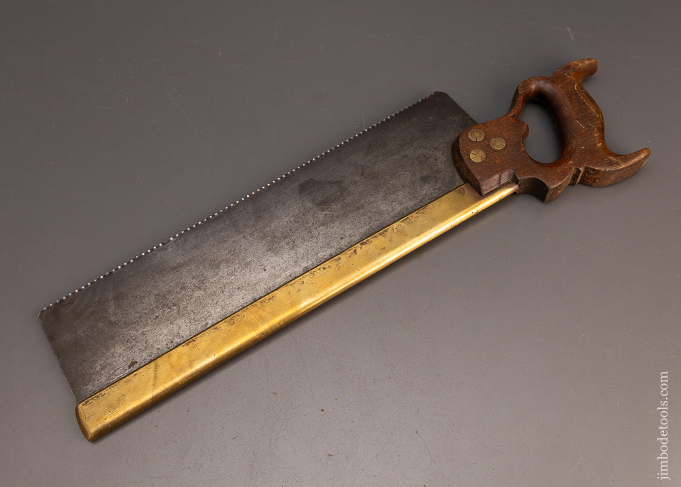 Fine SPEAR & JACKSON No. 26 Early Brass Back Tenon Saw - 114138