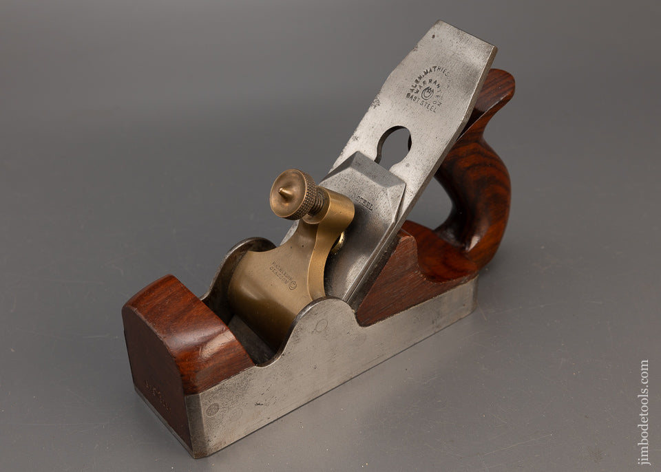 Gorgeous MATHIESON Dovetailed Steel Rosewood Infill No. 844 Smooth Plane - 114686