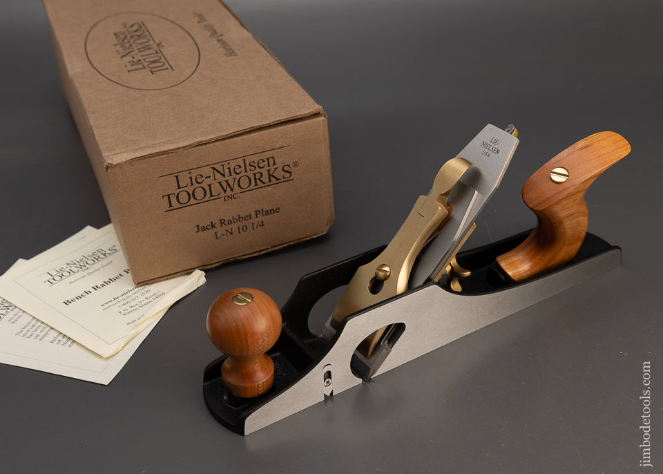 Mint in Box LIE NIELSEN No. 10 1/4 Tilt Handle Carriage Maker’s Rabbet Plane - 115392