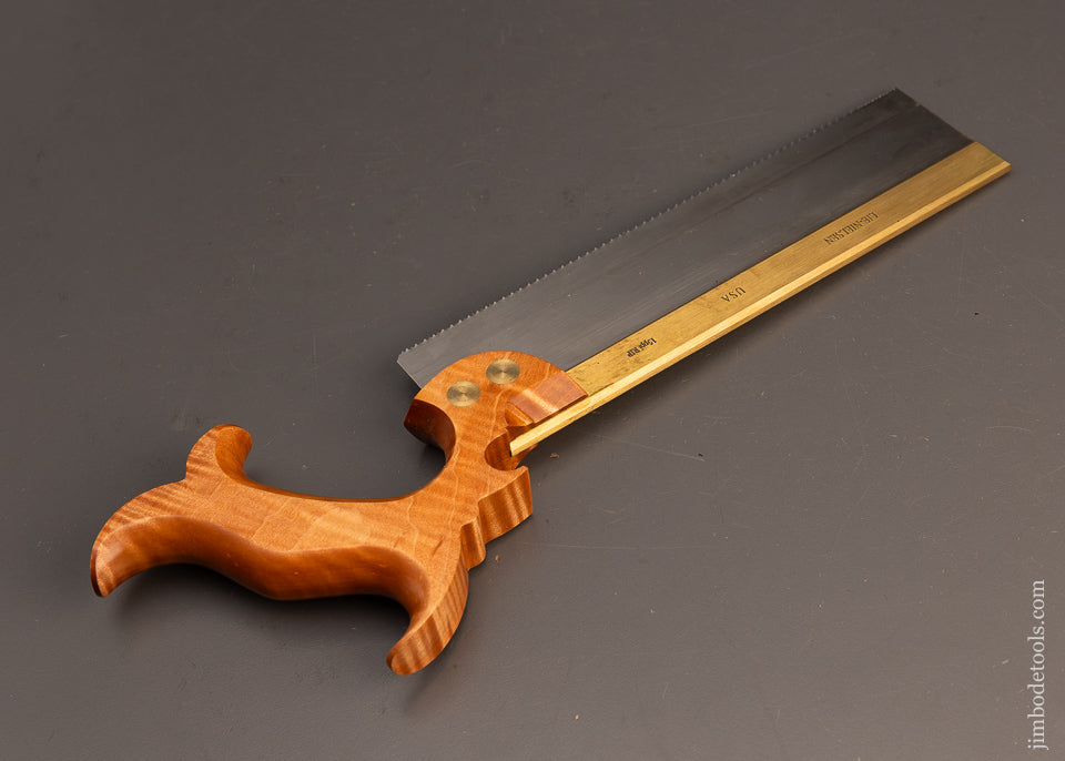 LIE NIELSEN Brass Back Dovetail Saw with Discontinued Tiger Maple Handle -  115399