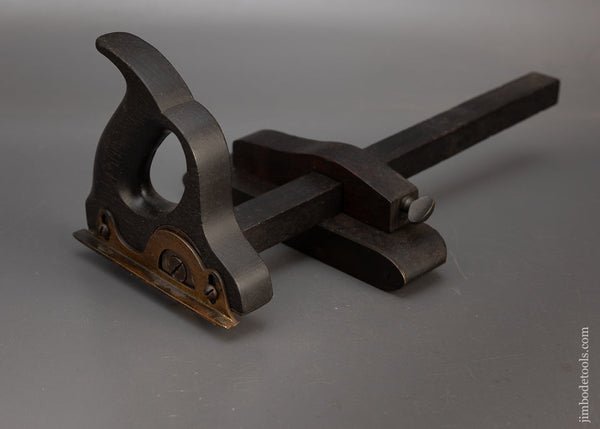 Spectacular Rare THOMAS RICE PATENT Rosewood Slitting Gauge - 115555