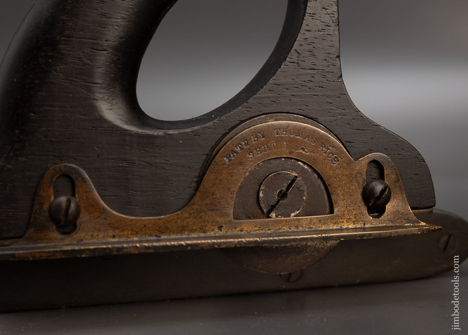 Spectacular Rare THOMAS RICE PATENT Rosewood Slitting Gauge - 115555