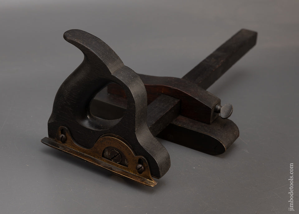 Spectacular Rare THOMAS RICE PATENT Rosewood Slitting Gauge - 115555