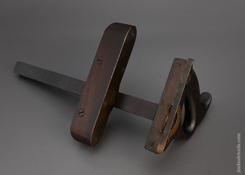 Spectacular Rare THOMAS RICE PATENT Rosewood Slitting Gauge - 115555