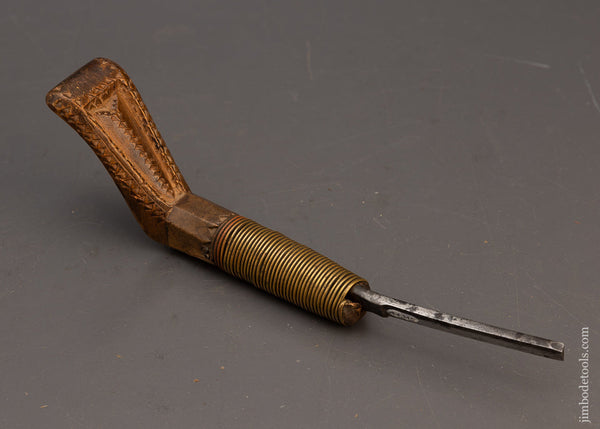 Lovely Carved Antique Native American Crooked Knife - 115560