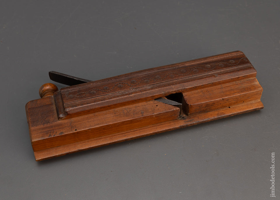Beautiful Carved & Dated 1793 European Rabbet Plane - 115598