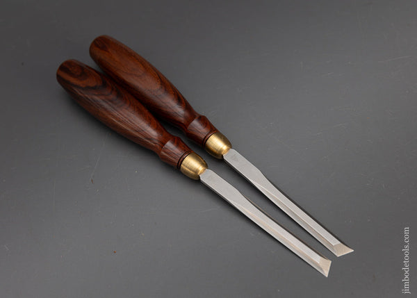Mint BRIDGE CITY TOOL WORKS Set of 3/8 Skew Chisels with Cocobolo Handles - 115618