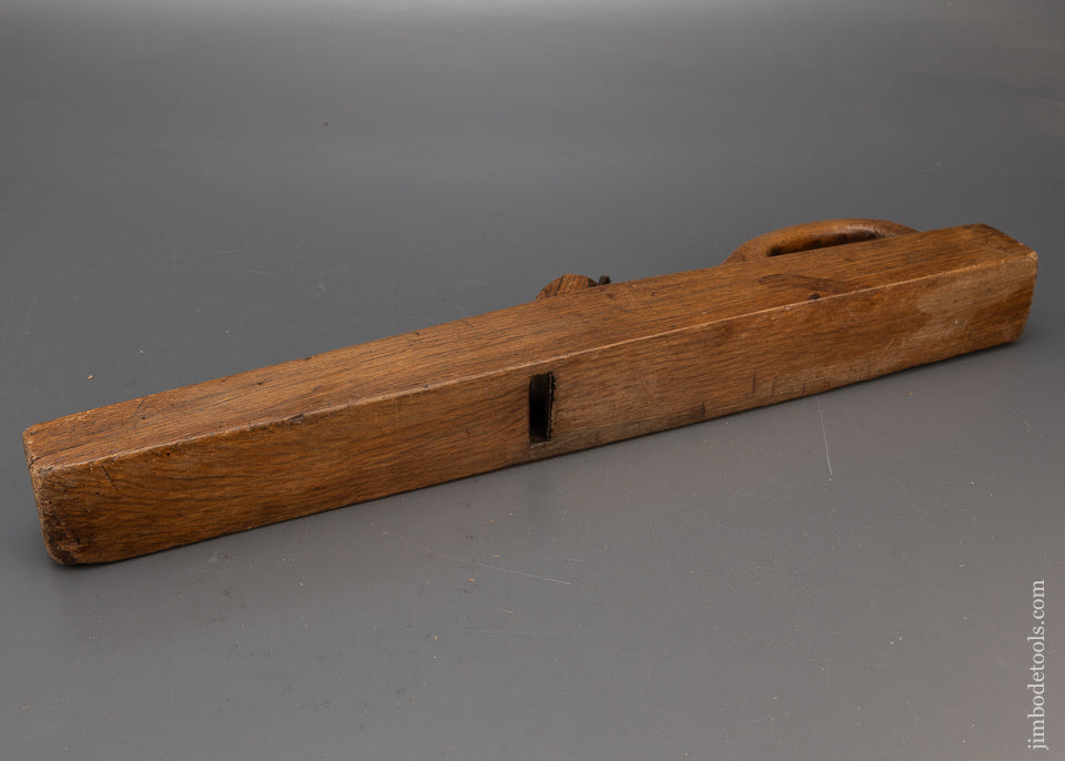 Stunning Sculpted Live Oak 18th Century Jointer Plane - 115633