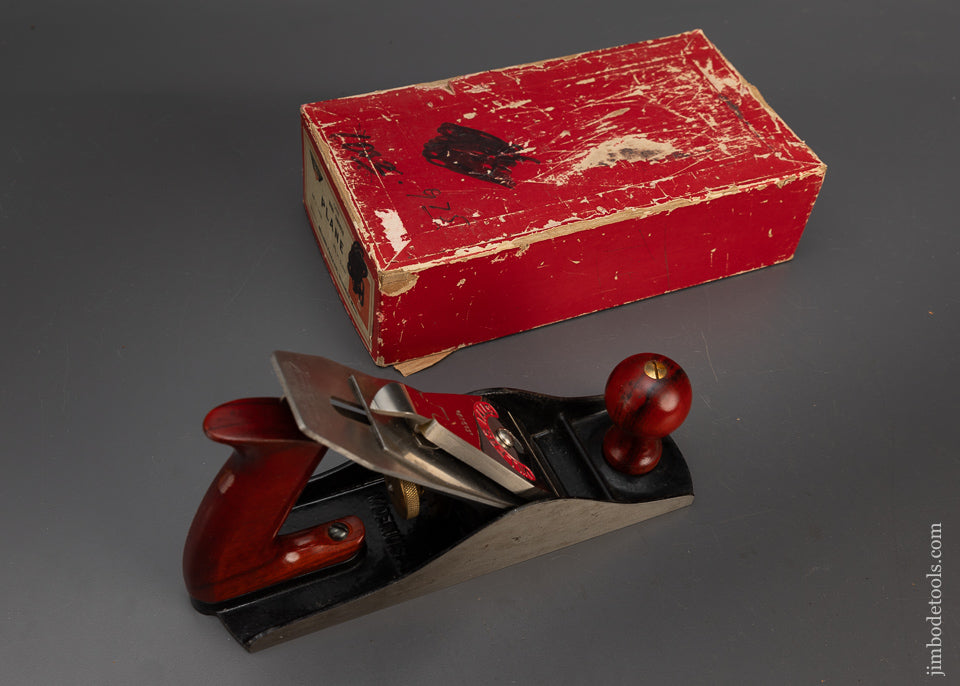 Premium MILLERS FALLS No. 10 (No. 4 1/2) Jumbo Smooth Plane Near Mint in Box - 115649