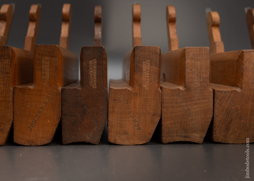 Fine Set of 18 Hollow & Round Moulding Planes by FAIRCLOUGH LIVERPOOL Ca. 1856-93 - 115650