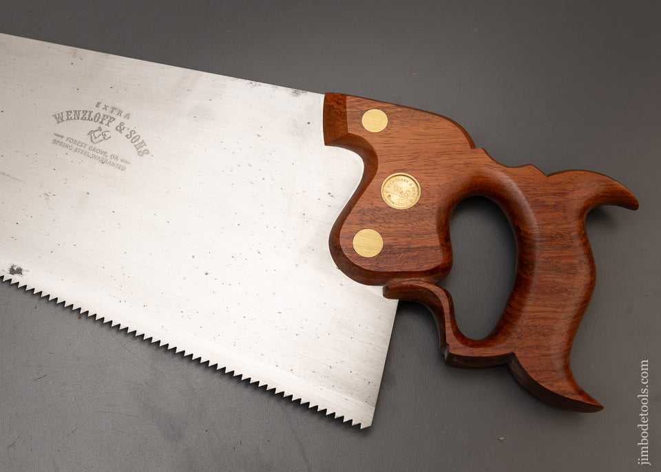 Rare WENZLOFF & SONS Rip Hand Saw - 115651