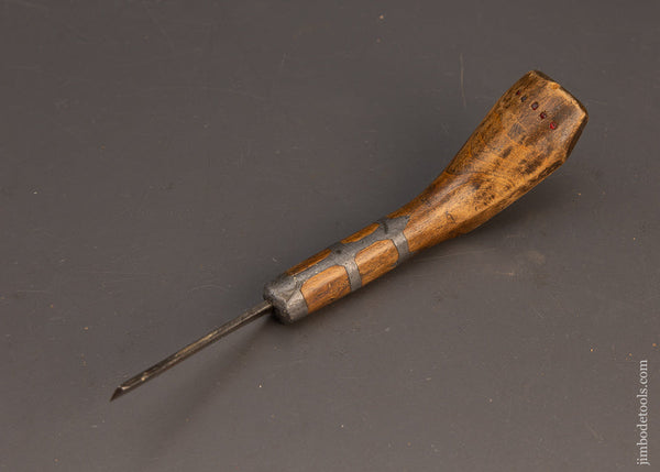 Stunning Pewter Inlay Native American Crooked Knife - 115670