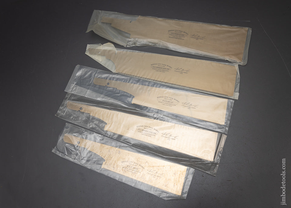 Mint in Wrapper Set of 5 Different BRIDGE CITY TOOL WORKS Japanese Saw Replacement Blades - 115690