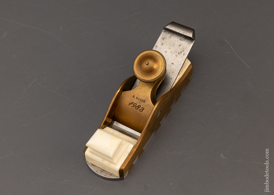 Stunning Gunmetal Dovetailed Infill Miter Plane by ROB’T. BAKER - 115725 - AS OF MAY 21