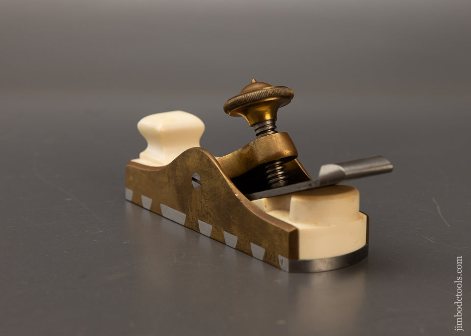 Stunning Gunmetal Dovetailed Infill Miter Plane by ROB’T. BAKER - 115725 - AS OF MAY 21