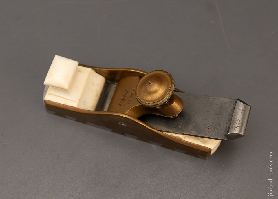 Stunning Gunmetal Dovetailed Infill Miter Plane by ROB’T. BAKER - 115725 - AS OF MAY 21