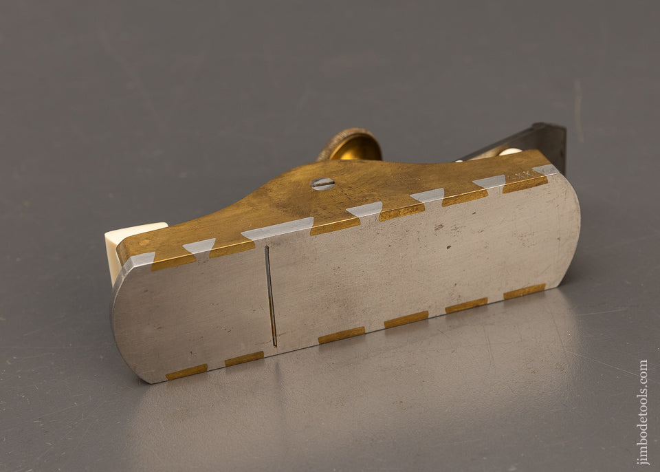 Stunning Gunmetal Dovetailed Infill Miter Plane by ROB’T. BAKER - 115725 - AS OF MAY 21