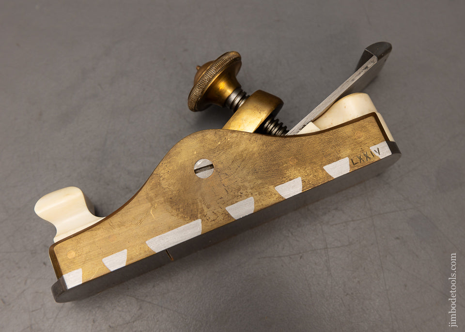 Stunning Gunmetal Dovetailed Infill Miter Plane by ROB’T. BAKER - 115725 - AS OF MAY 21