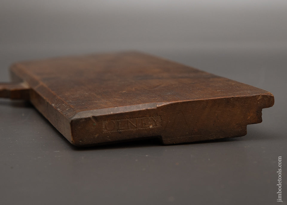 Fine & Rare *** 4 STAR MAKERS 18th Century 10 Inch Yellow Birch Moulding Plane by OLNEY - 115731