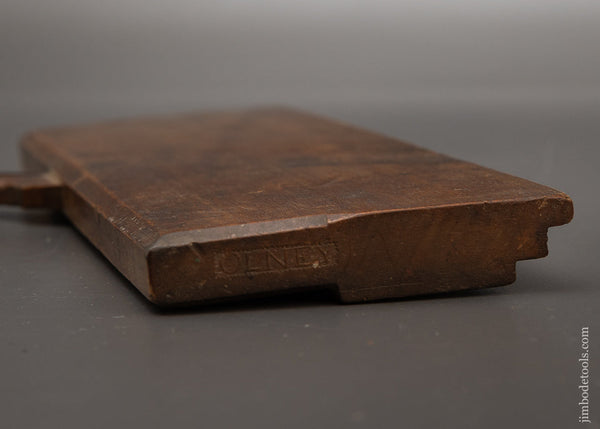 Fine & Rare *** 4 STAR MAKERS 18th Century 10 Inch Yellow Birch Moulding Plane by OLNEY - 115731