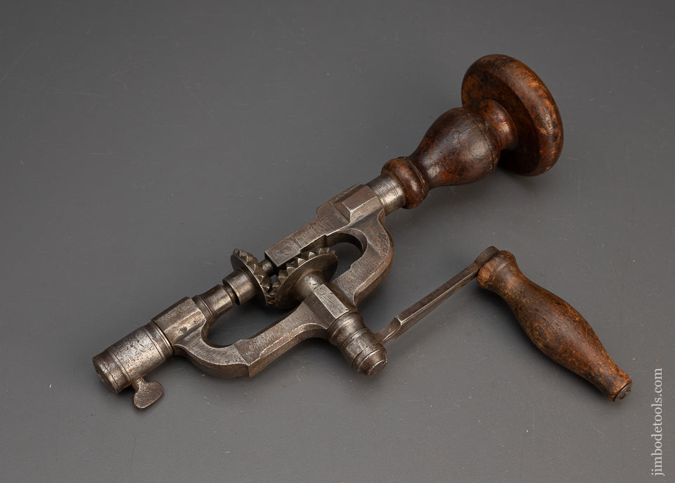 Fancy Iron Framed Geared Hand Drill - 115736