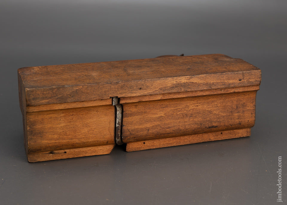 Wide 3 1/8 Inch Complex Moulding Plane Dual Mark EDWARD CARTER TROY-NY & J.J. WATSON’S - 115741