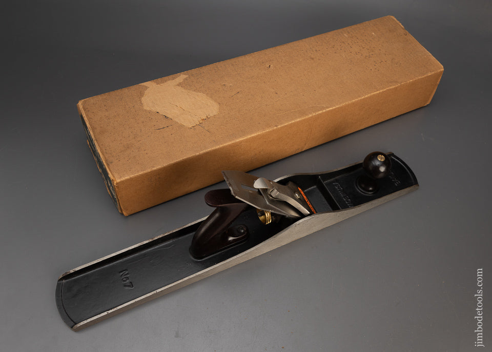 STANLEY No. 7C Jointer Plane Near Mint in Box - 115745