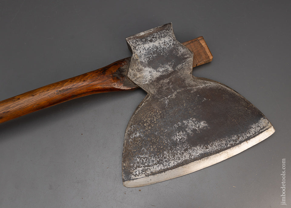 Phenomenal POWELL TOOL CO. CLEVELAND Single Bevel Offset Broad Axe - 115753