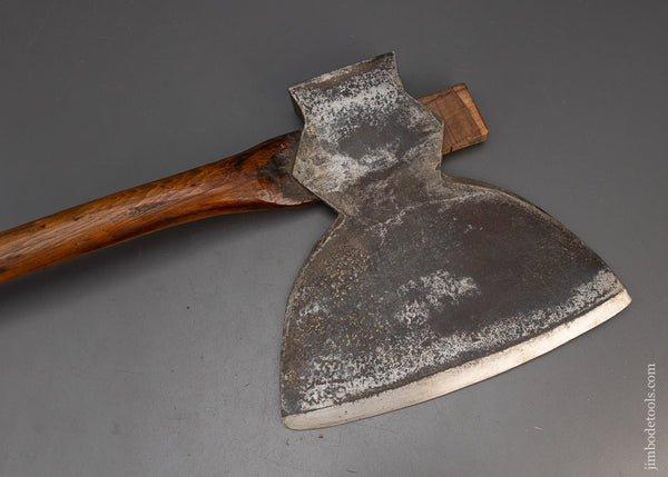 Phenomenal POWELL TOOL CO. CLEVELAND Single Bevel Offset Broad Axe - 115753
