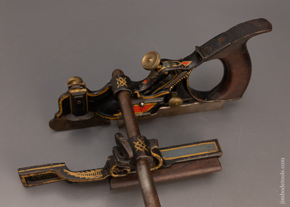 Stunning MAYO’S IMPROVED PHILLIPS PATENT Plow Plane in Full Paint - 115762