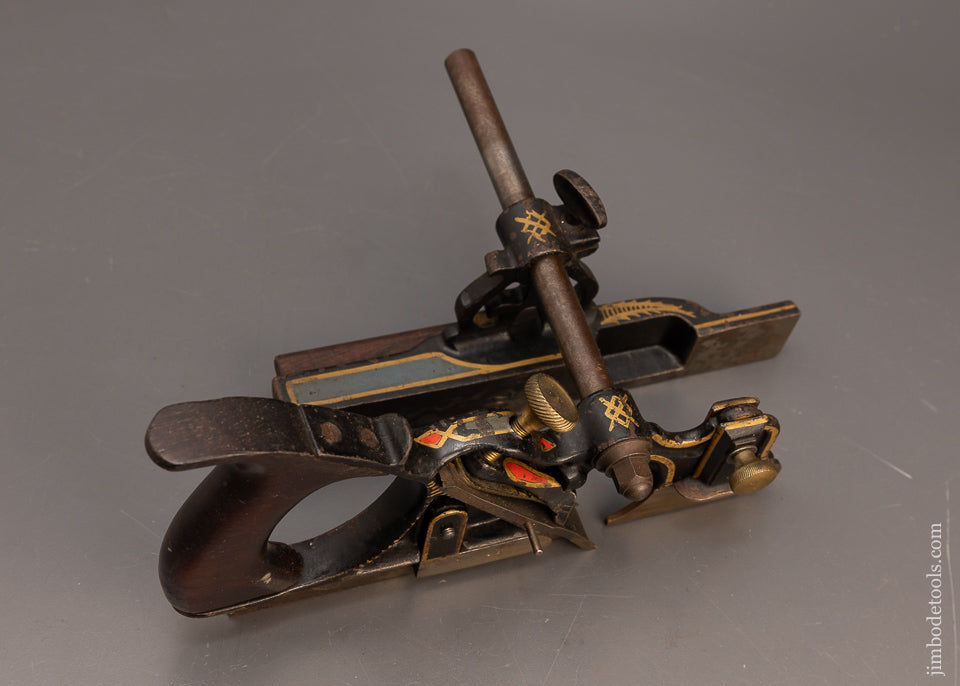 Stunning MAYO’S IMPROVED PHILLIPS PATENT Plow Plane in Full Paint - 115762