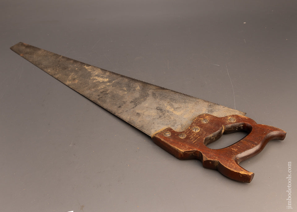 Straight & Sharp DISSTON No. 42 VICTORY Etch Hand Saw with Mahogany Handle - 115793