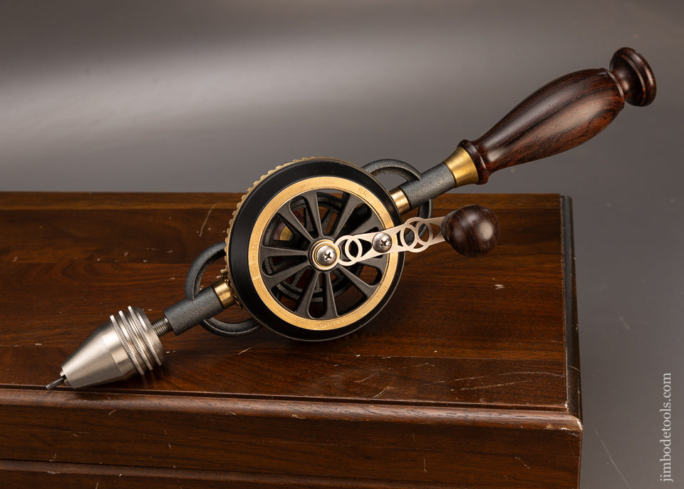 1998 BRIDGE CITY TOOL WORKS CT-6 Rosewood Hand Drill Dead Mint in Original Presentation Box - 115975