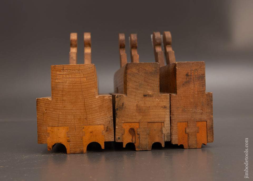 Amazing Set of 3 J. KELLOG Double Side Bead Planes - 115885
