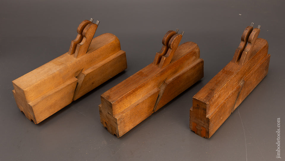 Amazing Set of 3 J. KELLOG Double Side Bead Planes - 115885