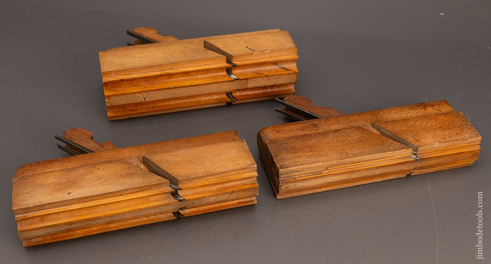 Amazing Set of 3 J. KELLOG Double Side Bead Planes - 115885