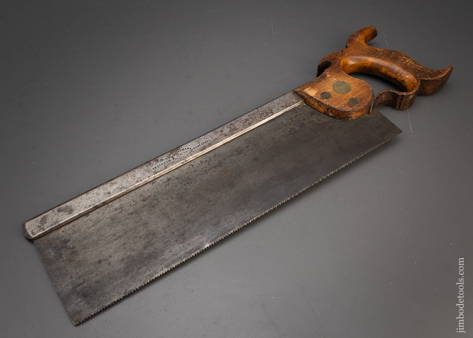 Early 14 Inch English Tenon Saw with Split Screws WHEATMAN & SMITH - 115954