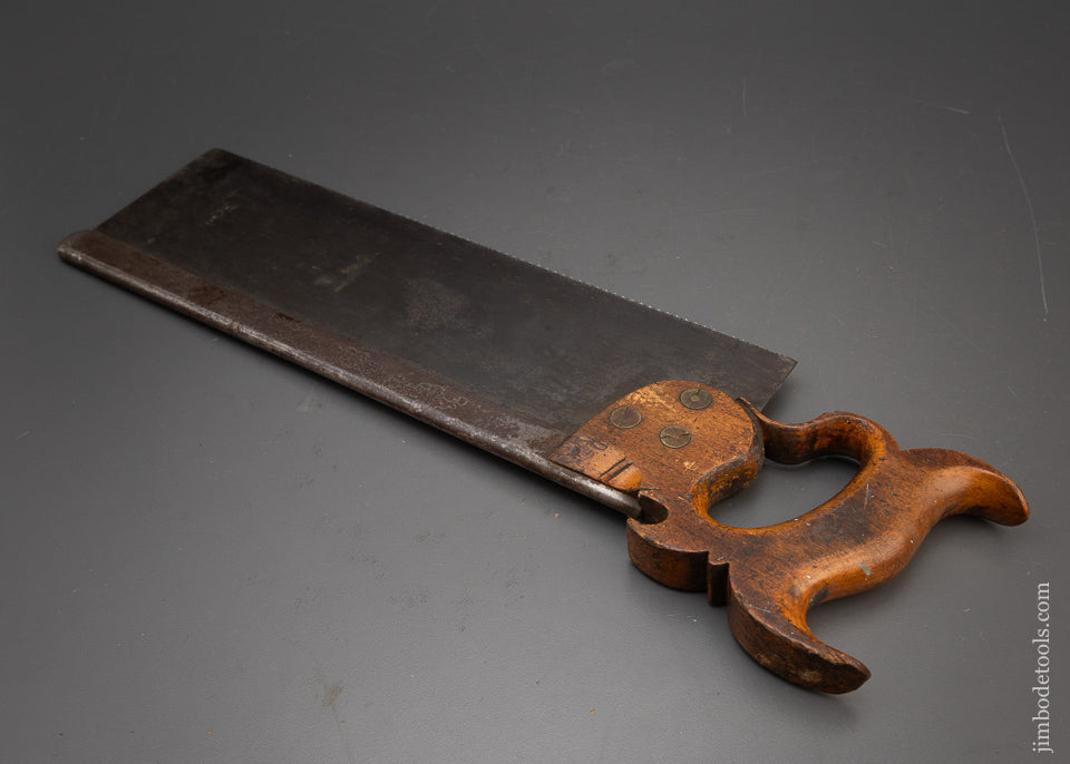 Early 14 Inch English Tenon Saw with Split Screws WHEATMAN & SMITH - 115954