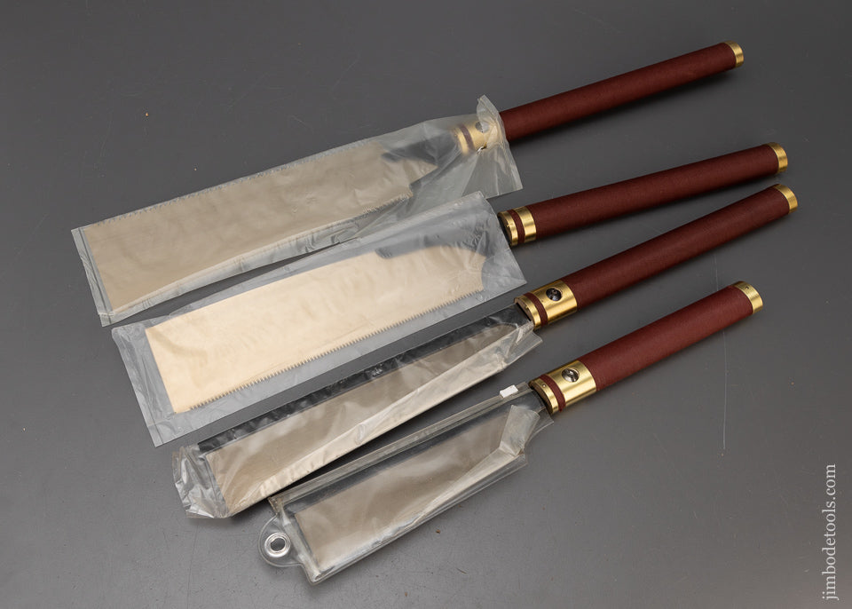 Discontinued Mint & Unused BRIDGE CITY TOOL WORKS Set of 4 Japanese Saws - 115960