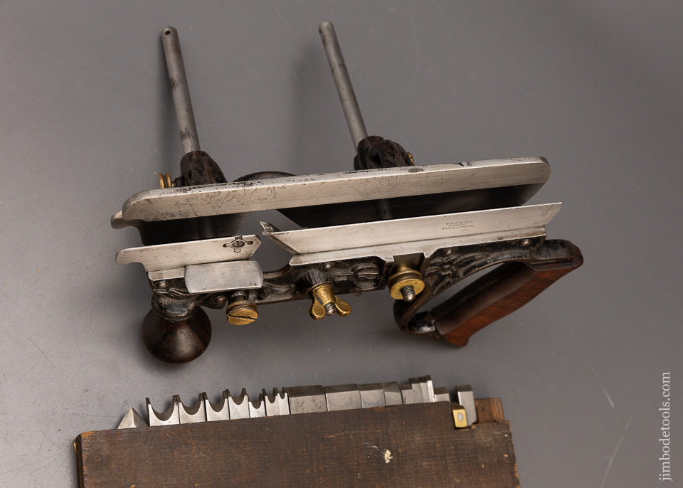 Clean Type 2 STANLEY No. 45 Combination Plane with all 18 Cutters - 115970